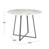 Lumisource Cosmo Dining Table in Black Metal and Clear Tempered Glass Top DT-COSMO2 BKGL